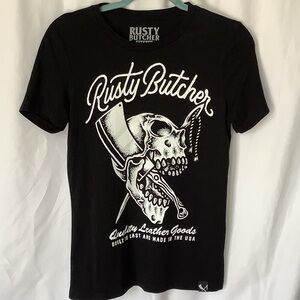 Rusty Butcher t-shirt black small